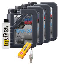 Inspection package 4L 10W-30 + oil filter + 1x spark plug for Suzuki AN Burgman 650 ccm Year 2004