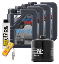 Inspection package 4L 10W-30 + oil filter + 1x spark plug for Suzuki AN Burgman 650 ccm Year 2004