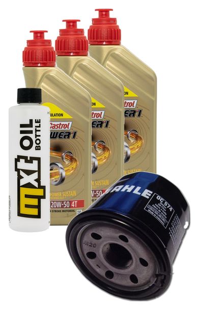 Inspektionspaket 3L 20W-50 + Ölfilter + 1x Zündkerze für Suzuki AN Burgman 650 ccm Bj. 2006