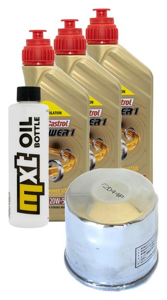 Inspektionspaket 3L 20W-50 + Ölfilter + 1x Zündkerze für Suzuki AN Burgman 650 ccm Bj. 2006
