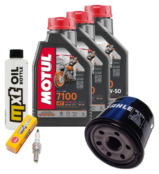 Inspektionspaket 3L 20W-50 + Ölfilter + 1x Zündkerze für Suzuki AN Burgman 650 ccm Bj. 2006