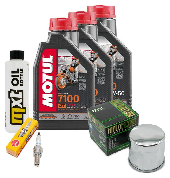 Inspektionspaket 3L 20W-50 + Ölfilter + 1x Zündkerze für Suzuki AN Burgman 650 ccm Bj. 2006