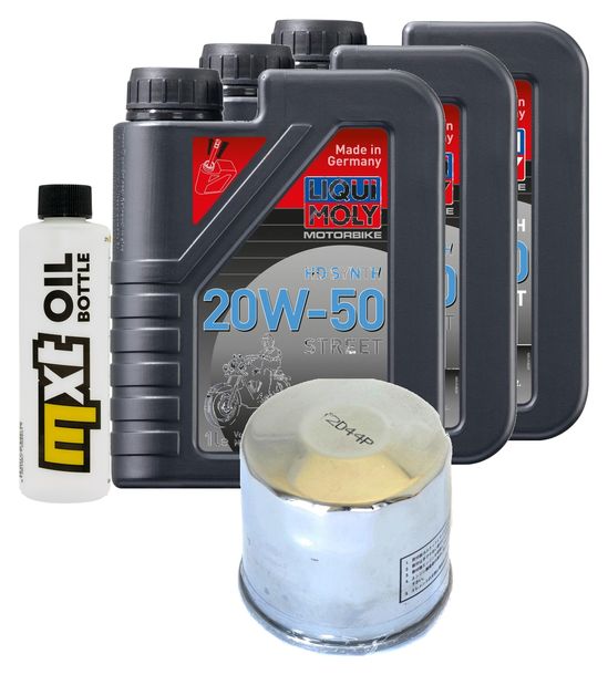 Inspektionspaket 3L 20W-50 + Ölfilter + 1x Zündkerze für Suzuki AN Burgman 650 ccm Bj. 2006