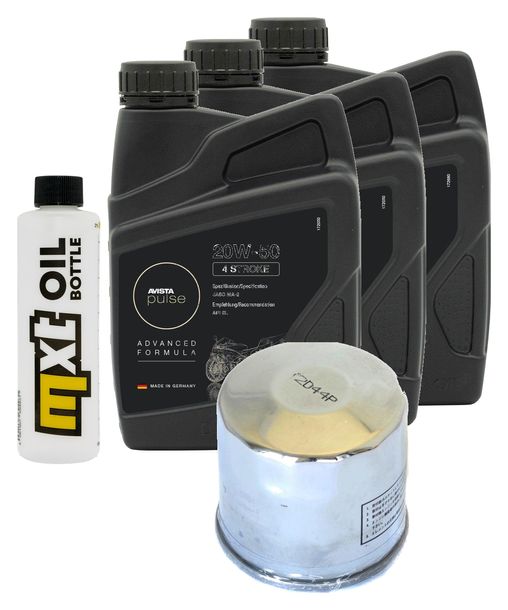 Inspektionspaket 3L 20W-50 + Ölfilter + 1x Zündkerze für Suzuki AN Burgman 650 ccm Bj. 2006
