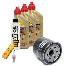 Pacote de Inspeção 3L 20W-50 + Filtro de Óleo + 1x Vela de Ignição para Suzuki AN Burgman 650 ccm Ano. 2006