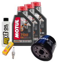 Paquete de inspección 3L 20W-50 + filtro de aceite + 1x bujía para Suzuki AN Burgman 650 ccm Año 2006