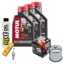 Pacchetto di ispezione 3L 20W-50 + filtro olio + 1x candela per Suzuki AN Burgman 650 ccm Anno 2006