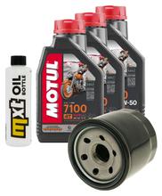 Pacchetto di ispezione 3L 20W-50 + filtro olio + 1x candela per Suzuki AN Burgman 650 ccm Anno 2006