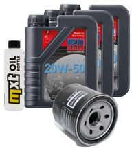 Pacchetto di ispezione 3L 20W-50 + filtro olio + 1x candela per Suzuki AN Burgman 650 ccm Anno 2006