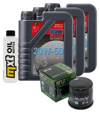 Pacote de Inspeção 3L 20W-50 + Filtro de Óleo + 1x Vela de Ignição para Suzuki AN Burgman 650 ccm Ano. 2006