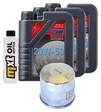Paquete de inspección 3L 20W-50 + filtro de aceite + 1x bujía para Suzuki AN Burgman 650 ccm Año 2006