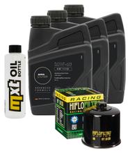 Pacote de Inspeção 3L 20W-50 + Filtro de Óleo + 1x Vela de Ignição para Suzuki AN Burgman 650 ccm Ano. 2006