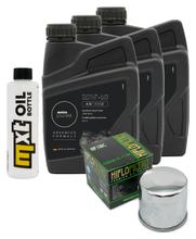 Pacote de Inspeção 3L 20W-50 + Filtro de Óleo + 1x Vela de Ignição para Suzuki AN Burgman 650 ccm Ano. 2006