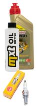 Inspekční balíček 1L 10W-40 + olejový filtr + 1x zapalovací svíčka pro SYM CityCom, Yamaha Tricity Aerox 4 50 / 125 ccm