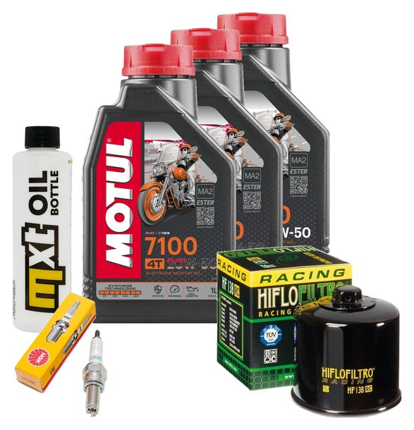 Inspektionspaket 3L 20W-50 + Ölfilter + 1x Zündkerze für Suzuki AN ZA Burgman 650 ccm Bj. 2013