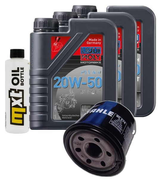 Inspektionspaket 3L 20W-50 + Ölfilter + 1x Zündkerze für Suzuki AN ZA Burgman 650 ccm Bj. 2013