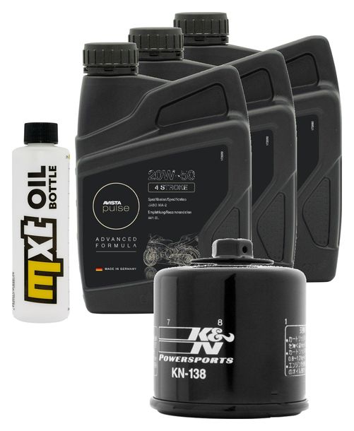 Inspektionspaket 3L 20W-50 + Ölfilter + 1x Zündkerze für Suzuki AN ZA Burgman 650 ccm Bj. 2013