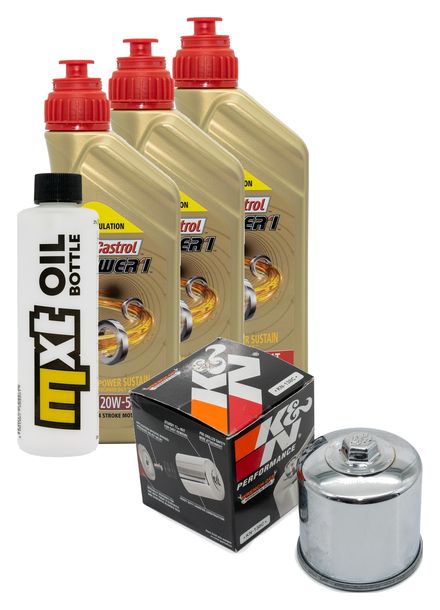 Inspektionspaket 3L 20W-50 + Ölfilter + 1x Zündkerze für Suzuki AN ZA Burgman 650 ccm Bj. 2013