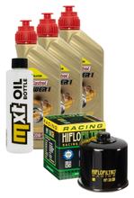 Pacote de Inspeção 3L 20W-50 + Filtro de Óleo + 1x Vela de Ignição para Suzuki AN ZA Burgman 650 ccm Ano 2013