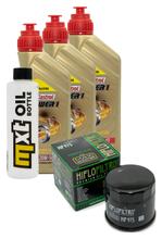 Pacote de Inspeção 3L 20W-50 + Filtro de Óleo + 1x Vela de Ignição para Suzuki AN ZA Burgman 650 ccm Ano 2013