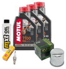 Pacote de Inspeção 3L 20W-50 + Filtro de Óleo + 1x Vela de Ignição para Suzuki AN ZA Burgman 650 ccm Ano 2013