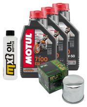 Pacote de Inspeção 3L 20W-50 + Filtro de Óleo + 1x Vela de Ignição para Suzuki AN ZA Burgman 650 ccm Ano 2013