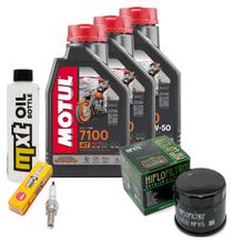 Pacote de Inspeção 3L 20W-50 + Filtro de Óleo + 1x Vela de Ignição para Suzuki AN ZA Burgman 650 ccm Ano 2013