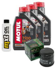 Pacote de Inspeção 3L 20W-50 + Filtro de Óleo + 1x Vela de Ignição para Suzuki AN ZA Burgman 650 ccm Ano 2013