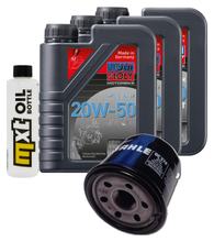 Pacote de Inspeção 3L 20W-50 + Filtro de Óleo + 1x Vela de Ignição para Suzuki AN ZA Burgman 650 ccm Ano 2013