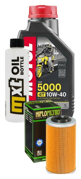 Inspektionspaket 1L 10W-40 + Ölfilter + 1x Zündkerze für SYM GTS EVO i 125 ccm