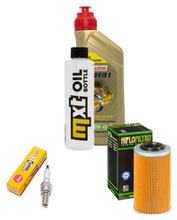 Inspektionspaket 1L 10W-40 + Ölfilter + 1x Zündkerze für SYM GTS EVO i 125 ccm
