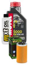 Inspectiepakket 1L 10W-40 + Oliefilter + 1x Bougie voor SYM GTS EVO i 125 ccm