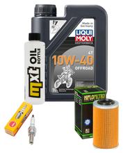 Inspektionspaket 1L 10W-40 + Ölfilter + 1x Zündkerze für SYM GTS EVO i 125 ccm