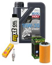 Pacchetto di ispezione 1L 10W-30 + filtro olio + 1x candela per SYM Joyride EVO i 125 ccm Anno 2007