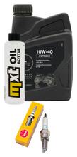 Inspektionspaket 1L 10W-40 + Ölfilter + 1x Zündkerze für SYM Joymax EVO i Cruisym, Yamaha N-Max 125 ccm