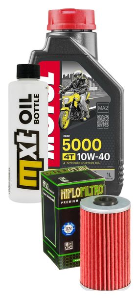 Inspektionspaket 1L 10W-40 + Ölfilter + 1x Zündkerze für SYM VS 125 ccm