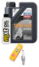 Kit d'inspection 1L 10W-40 + filtre à huile + 1x bougie pour SYM VS 125 ccm