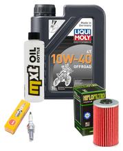 Kit d'inspection 1L 10W-40 + filtre à huile + 1x bougie pour SYM VS 125 ccm