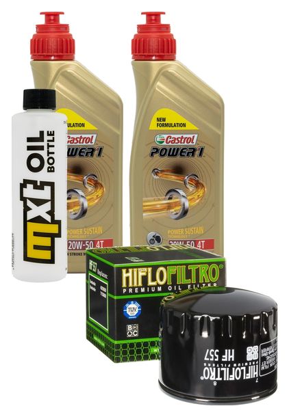 Inspektionspaket 2L 20W-50 + Ölfilter + 1x Zündkerze für SYM CityCom i 300 ccm