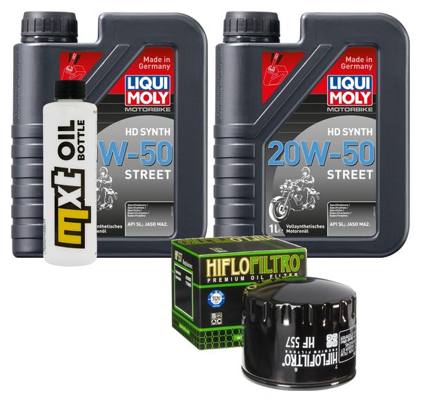 Paquete de inspección 2L 20W-50 + filtro de aceite + 1x bujía para SYM CityCom i 300 ccm