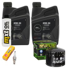 Inspekční balíček 2L 20W-50 + olejový filtr + 1x zapalovací svíčka pro SYM CityCom i 300 ccm