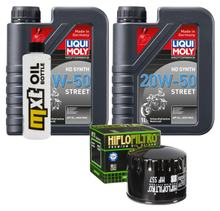 Pacote de Inspeção 2L 20W-50 + Filtro de Óleo + 1x Vela de Ignição para SYM CityCom i 300 ccm