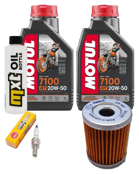 Inspektionspaket 2L 20W-50 + Ölfilter + 1x Zündkerze für SYM Maxsym i 400 ccm