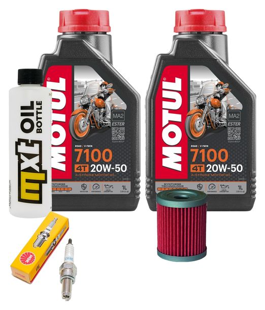 Inspektionspaket 2L 20W-50 + Ölfilter + 1x Zündkerze für SYM Maxsym i 400 ccm
