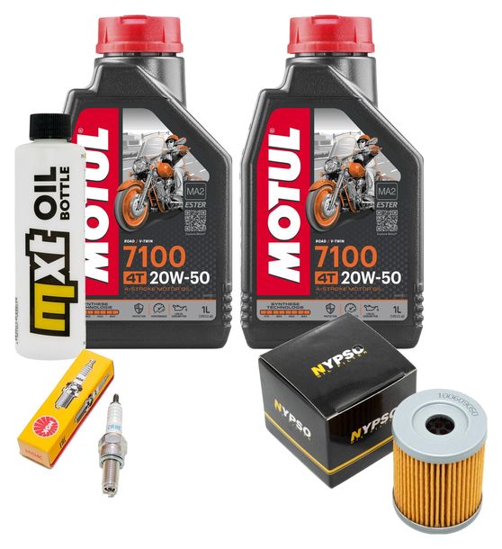 Inspektionspaket 2L 20W-50 + Ölfilter + 1x Zündkerze für SYM Maxsym i 400 ccm