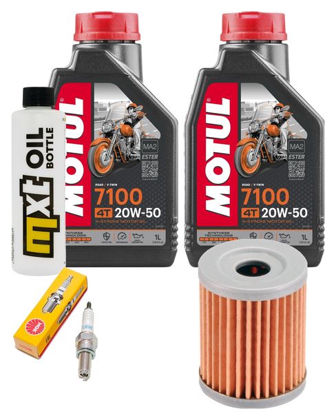 Inspektionspaket 2L 20W-50 + Ölfilter + 1x Zündkerze für SYM Maxsym i 400 ccm