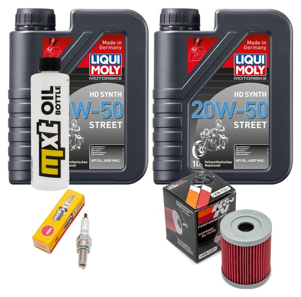 Inspektionspaket 2L 20W-50 + Ölfilter + 1x Zündkerze für SYM Maxsym i 400 ccm