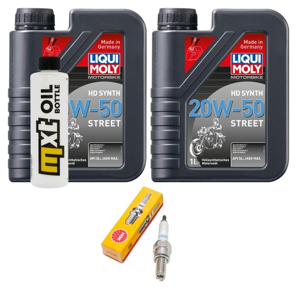 Inspektionspaket 2L 20W-50 + Ölfilter + 1x Zündkerze für SYM Maxsym i 400 ccm