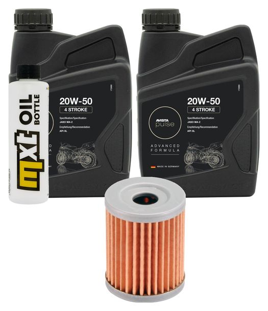 Inspektionspaket 2L 20W-50 + Ölfilter + 1x Zündkerze für SYM Maxsym i 400 ccm