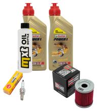 Paquete de inspección 2L 20W-50 + filtro de aceite + 1x bujía para SYM Maxsym i 400 ccm